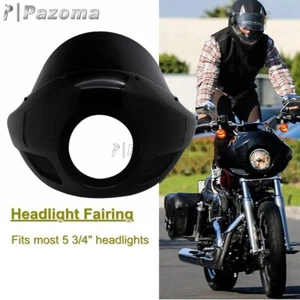 Máscara de parabrisas carenado de faros de 5,75" con horquillas de 35-49 mm para Harley Street Bob - Imagen 1 de 10