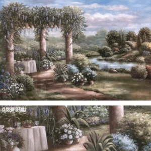 36W"x24H" GARDEN OF BLUE II by BETSY BROWN - FLOWERS PATHWAY CHOICES of CANVAS - Picture 1 of 9