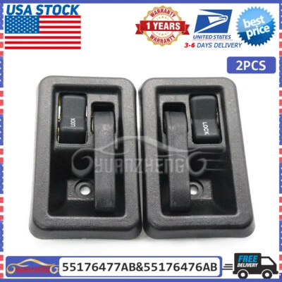 Manija interior de la puerta lado derecho izquierdo para Jeep Wrangler YJ TJ 1987-2004 Foto 1 de 4