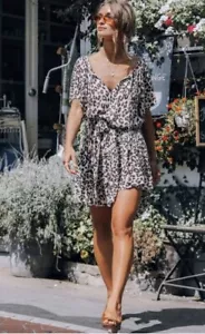 SPELL AND THE GYPSY BODHI MINI DRESS, LEOPARD PRINT, SIZE XS - Bild 1 von 11