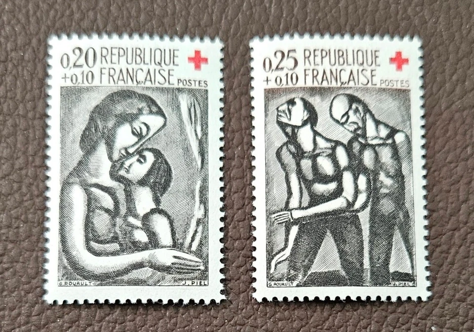 3915 - FRANCE - SCOTT# B356 - B357 - MNH - CAT $4.15 - Image 1 of 1