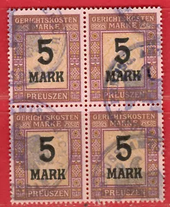 Alemania Bloque De 4 Revenue Sellos Usado 938 - Imagen 1 de 2
