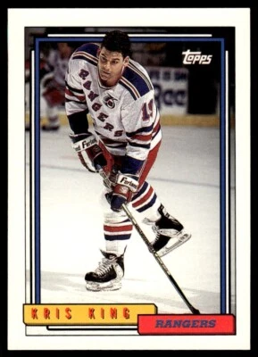 1992 Topps #509 Kris King - New York Rangers - Image 1 of 2