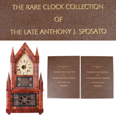 RARE CLOCKS Collection 2 Vol Auction Catalog SPOSATO Horology Bracket Shelf Tall Foto 1 de 4