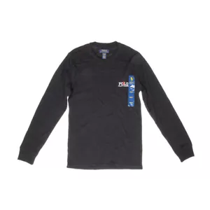 Polo Ralph Lauren Hombre Waffle Manga Larga Pijama Camisa Negro Talla S 4186 - Imagen 1 de 2