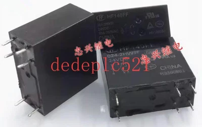 3 PCS NEW HF140FF 024-2HWTF 24VDC Power Electromagnetic Relay - Image 1 of 3