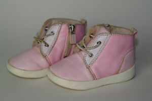 UGG Australia Baby Girl’s Pink Kristjan Booties Boots Leather Soft Suede Sz 4/5