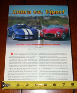 1997 DODGE VIPER GTS vs.1966 - 1967 427 SHELBY COBRA ORIGINALARTIKEL - Bild 1 von 4