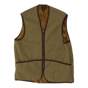 Chaleco Barbour Warm Pile | Chaleco Forro Sin Mangas Cremallera Completa Diseñador Marrón Para Hombre - Imagen 1 de 4