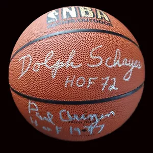 Nate Archibald, Paul Arizin, & Schayes - Autogramm Basketball - JSA Authentic - Bild 1 von 8