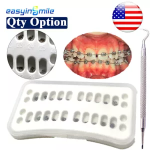 Orthodontic MINI Bracket MBT/ROTH Dental Metal Self-ligating Brace.022 345 Hook - Picture 1 of 13