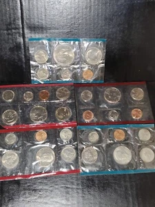 5 Unciculated Proof Sets 1977, 1979, 1979, 1980, 1993 - Picture 1 of 4