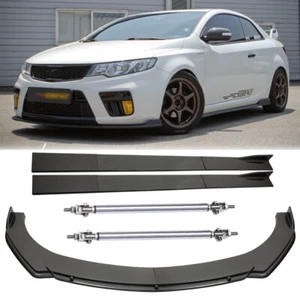 Carbon Fiber Front Bumper Lip/Side Skirt/Strut Rods For Hyundai Genesis G80sport - Picture 1 of 12