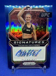 2021 Panini Blue Prizm UFC Signatures Valentina Shevchenko AUTO 16/35 Debut NICE - Picture 1 of 2