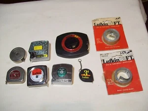 Lot 7 Vintage Lufkin Tape Measure W7210 Lokmatic C-928 W928 W726 Mezurmatic more - Picture 1 of 13