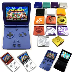 Colorful 10 Levels Backlight V2 IPS LCD Panel Game Boy Advance SP GBA SP Console - Picture 1 of 138