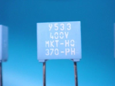 (50) BC COMPONENTS .001uF 400V 5% MKT 370 CONDENSADOR RADIAL METALIZADO PELÍCULA POLIVINÍLICA Foto 1 de 4