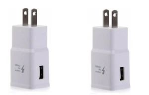 2Pack FAST WALL CHARGER For LG Stylo 4 V40 G8 G7 Q7+ ThinQ V30S V20 G6 White - Picture 1 of 2