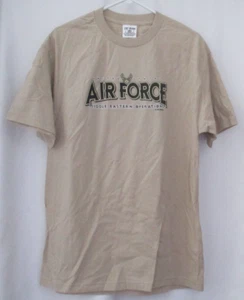 UNITED STATES AIR FORCE MIDDLE EASTERN OPERATIONS "UNLEASHED" COTTON T-SHIRT L - Picture 1 of 6