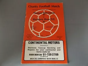 1977 CHARITY FOOTBALL MATCH PROGRAMME SIGNED BY 7 PLAYERS - THAMES TV XI - Picture 1 of 6