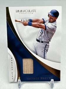 2017 Panini Immaculate Immaculate GU Bat Ser #ed 43/99 George Brett #S-GB HOF - Bild 1 von 2