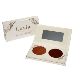 Luvia Mini Eyeshadow Palette Duo 2 Shades Bronze Brown Metallic + Matte - Picture 1 of 2