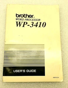 Guía del usuario 59251010563 procesador de textos Brother WP-3410 - solo manual - Imagen 1 de 5