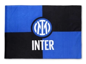 BANDIERA INTER ORIGINALE 140 X 100cm 🟦⬛️ LOGO E SCRITTA - A SCACCHI - Foto 1 di 2