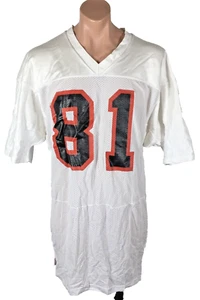 Vtg Russell Athletic Cincinatti Bengals White #81  Carl Pickens Jersey 46 USA - Picture 1 of 9