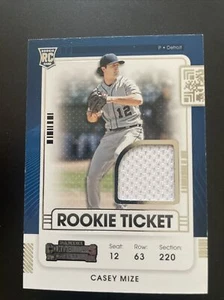 2021 Panini Contenders Rookie Ticket Jerseys #15 Casey Mize Jersey - Picture 1 of 2