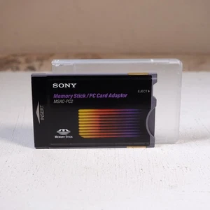 Sony MSAC - PC2 Memory Stick PC Card Adaptor with sleeve - Untested - Picture 1 of 3