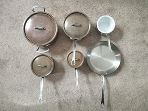 Mauviel France 1830 Piece Copper Cookware 6 Set - Picture 1 of 21