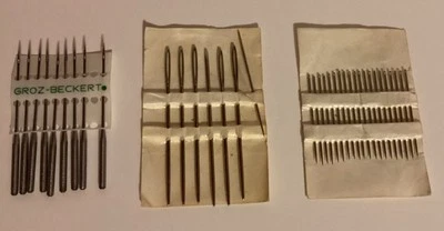 VTG Lot Of Needles Groz-Beckert Sewing Machine Quilting Plastic Canvas Tapestry Foto 1 de 4
