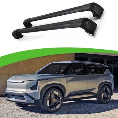 Barras transversais de rack de trilho de teto 2 peças serve para Kia EV5 2023 - Imagem 1 de 4
