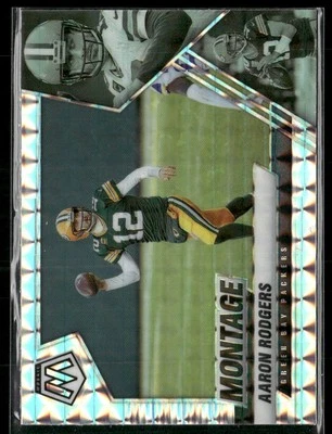 2021 Panini Mosaic #CS6 Aaron Rodgers Center Stage Prizm Silver - Image 1 of 2