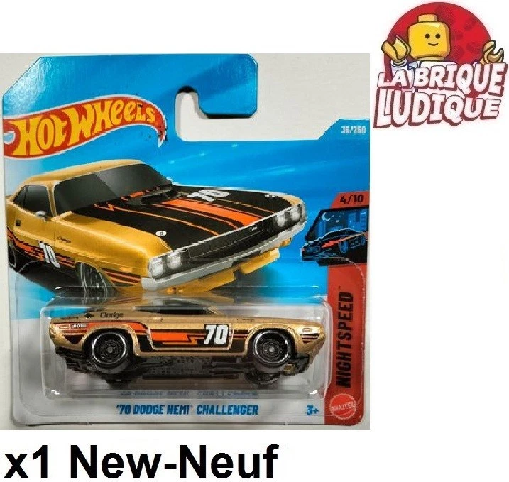 Hot Wheels Nightspeed 70 Dodge Hemi Challenger Dorati N.70 36/250 4/10 JJJ07 - Immagine 1 di 1