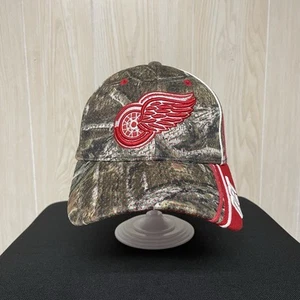 Detroit Red Wings NHL Zephyr Camo Fitted Hat Cap Size Medium/Large Preowned - Picture 1 of 7