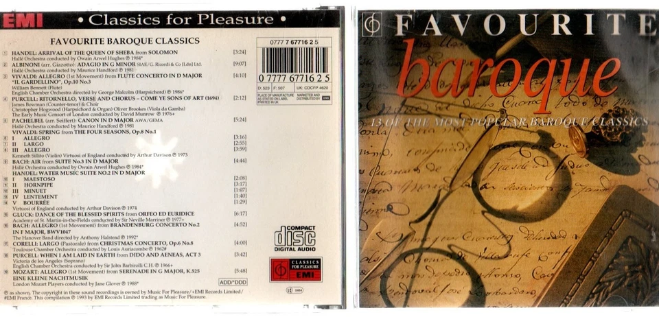 Favourite Baroque Classics (EMI Classical CD) - Image 1 of 1