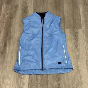 Nike Laufweste Damen L 12-14 Large Windbreaker Full Zip blau ärmellos - Bild 1 von 13