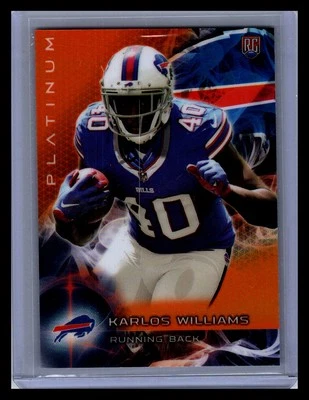 2015 Topps Platinum Orange Karlos Williams Rookie Buffalo Bills #129 - Image 1 of 2