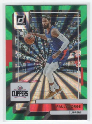 2022–23 Donruss голографический лазерный зеленый Paul George Los Angeles Clippers No122 - Изображение 1 из 2
