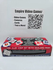 NHL Clay Bicycle Poker Chips 11.5g - Full 100 Chip Poker Set - Brand New Sealed - Bild 1 von 5