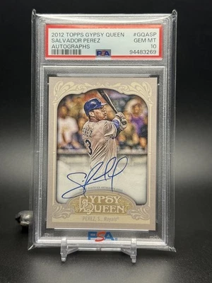 2012 Topps Gypsy Queen - Autograph Salvador Perez #GQA-SP PSA 10 - Image 1 of 2