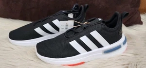 Size 3 adidas Racer TR23 Low Black White - Picture 1 of 3