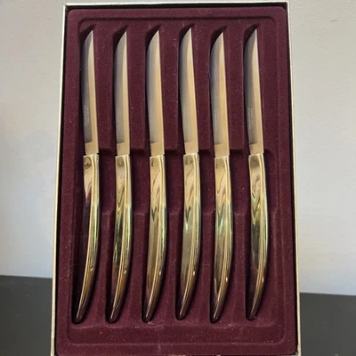 Juego de cuchillos para carne de acero inoxidable Carvel Hall - 6 cuchillos en caja original Foto 1 de 4