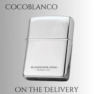 Zippo UNMiX Platinum Plating Brushed Chrome Model #200 Etched Japan Exclusive - Picture 1 of 4