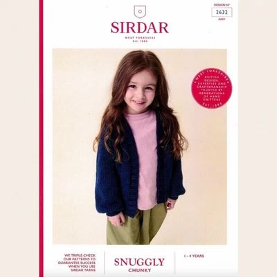 Sirdar Leaflet 2632 - F077 Nordic Nature Cardi chunky kids knitting - Image 1 of 2