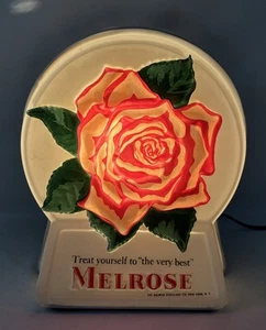 Vintage Melrose Whiskies Blinking Light Up Advertisement Sign Lamp - Picture 1 of 13