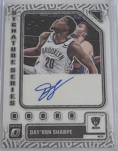 DAY'RON SHARPE 2023-24 Donruss Optic Signature Series #SS-DSP Brooklyn Nets - Imagen 1 de 3