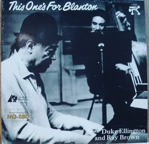DUKE ELLINGTON & RAY BROWN THIS ONE'S FOR BLANTON APJ 615 Audiophile vinyl LP - Picture 1 of 4